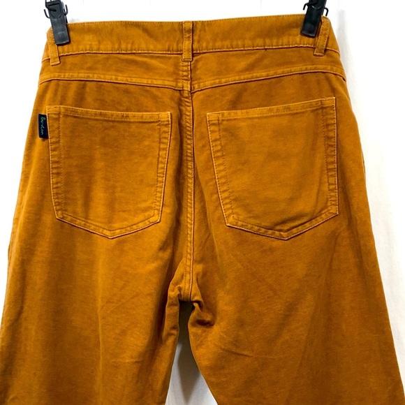 Boden Velour Velvet Trouser Pants Brown Buttonfly Womens Size 34 R - Picture 6 of 16